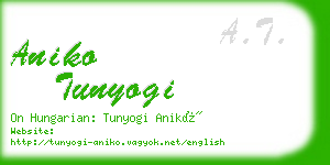 aniko tunyogi business card